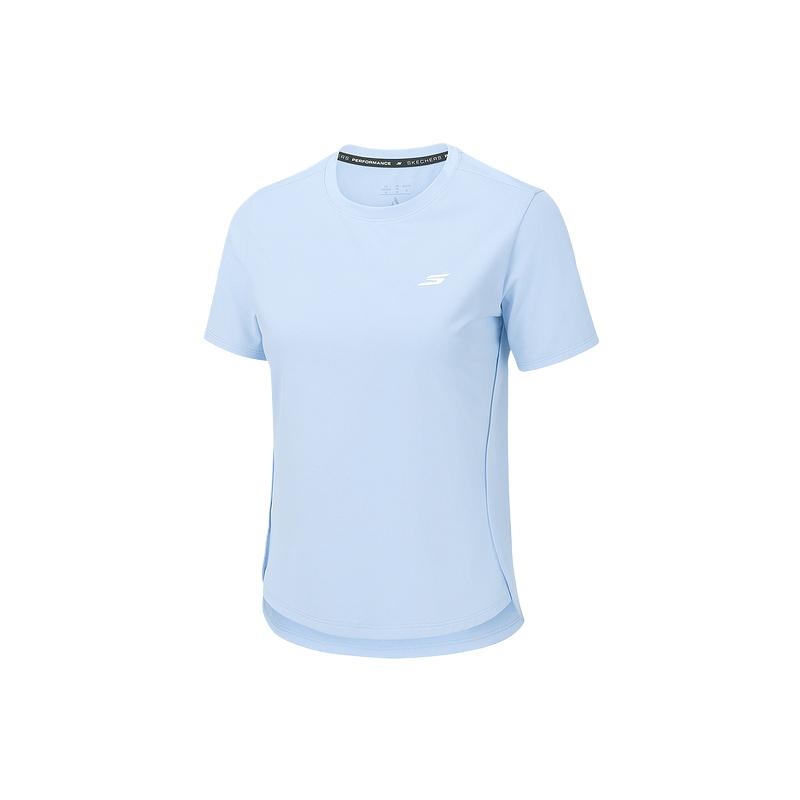 Skechers Moisture Wicking Breathable Skin Friendly T-Shirt Women tops P326W038-0356 S