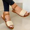 Female Sandals Summer New Women Hollow Out Roman Shoes Woman Gladiator Open Toe Beach Flats Ladies Footwear Plus Size 43