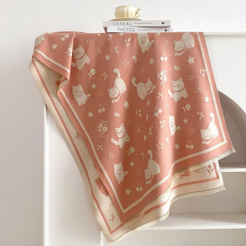 Women Winter Warm Scarf Soft Solid Color Shawl Wrap Outdoor Neck Scarves