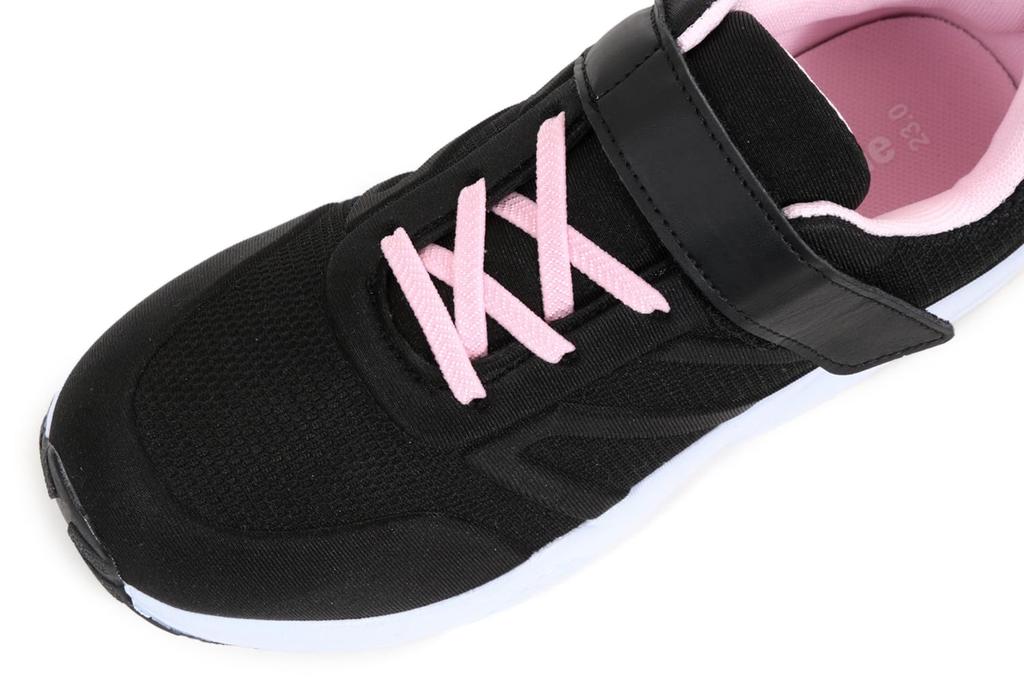 Junior z odblaskową gumką na 24 cm [Akiriko] sneakersy, wodoodporne przez 4 godziny, antybakteryjne, antyzapachowe, antypoślizgowe, materiał, sznurowadła, rzep,