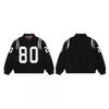 Unisex Cotton Long Sleeve Sweater With Curved Letter Print Loose Fit Casual Pullover Teens Adults