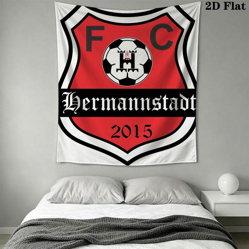 FC Hermannstadt Wall Hanging Printed Fabric Blanket Decorative Tapestries for Bedroom Living Room Home Decor