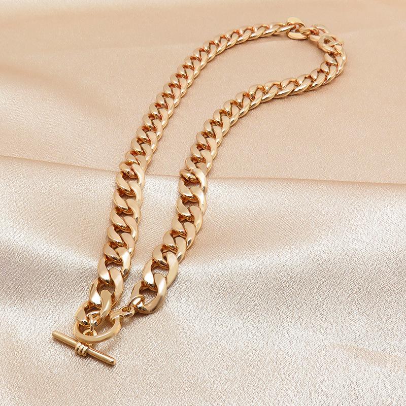 Cuban Chain Men's Necklace Street Hip-hop Style Personalized Necklace Pop Punk Thick Chain Trendy Jewelry