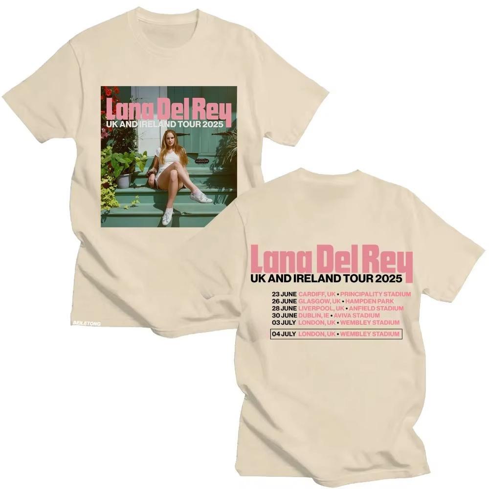 2026 SpringSummer Lana Del Rey UK and Ireland Tour Hiphop Fashion Hit Tshirt Y2K Streetwear