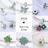 92 Styles Original Copper Green Series Cactus Avocado Clover Charms Bracelet Pendant Diy Clip Beads Women'S Jewelry