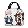 Undertale Sans And Papyrus Insulated Lunch Bag for Women Office Cooler Thermal Food Box Tote Leakproof Lunch Boxes Container