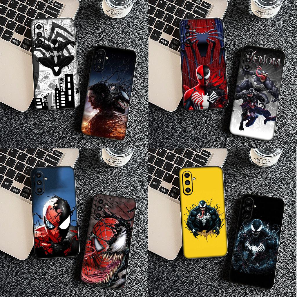 Cover Venom Marvel Spider Man for Samsung Galaxy Note 20 Ultra 10 8 9 S10 Plus Lite S8 A70 A24 A25 S10E A21S A37 A57 A55 A7 Case