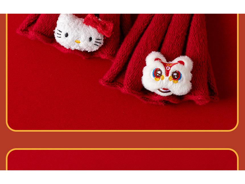 Newborn Baby Festive Scarf & Hat Set - Red, Unisex, Seasonal (Spring To Winter), Ideal for New Year Celebrations.