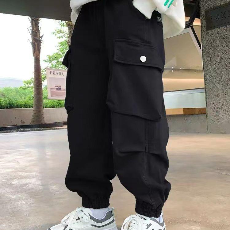 Boys' Autumn Cargo Pants 2025 - Streetwear Style for Kids