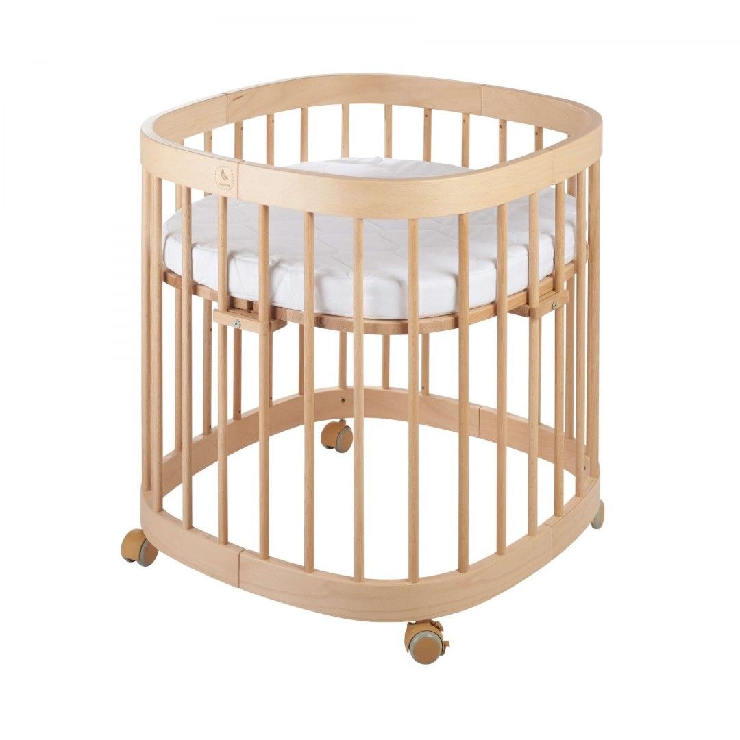 Tweeto 7-in-1 Baby Crib Natural Beech