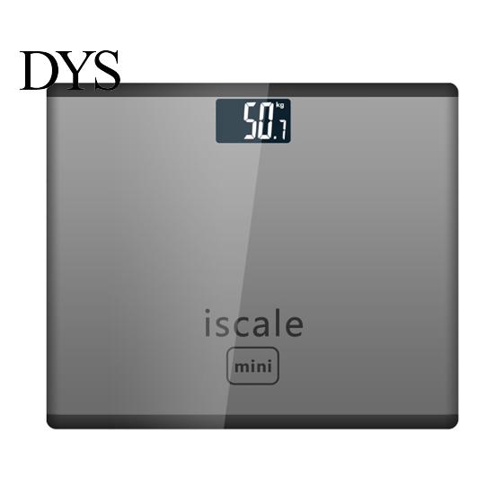 Mini Electronic Digital Weight Scale Tempered Glass LED Display Body Fat