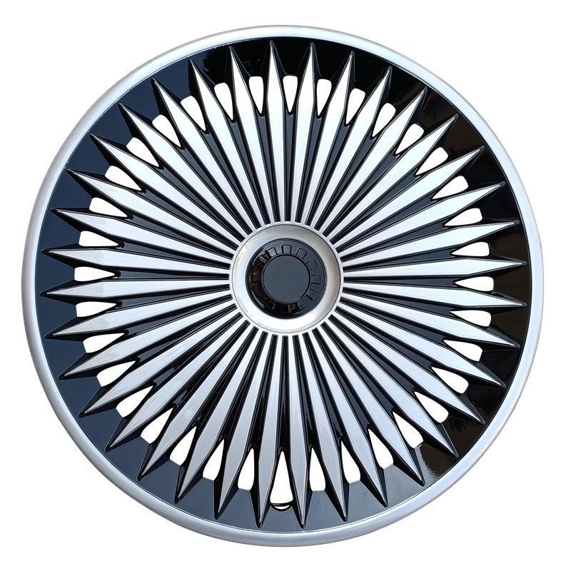 Car Wheel Hub Cover with Iron Steel Ring and Plastic Decorative Cover In Various Sizes 12-17 Inches.