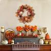 Thanksgiving Wreath  Fall Wreaths Pumpkin Berries Wreath Autumn Scene Decor Thanksgiving Harvest Festival Wreaths for Home