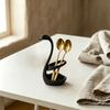 3D Printed Elegant Swan Storage Rack with Ventilation And Draining Base, Multi-Purpose Toothbrush Holder Pen Organizer Cutlery Stand for Bathroom