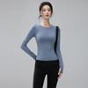 Women's Quick-Dry Slim Fit Long Sleeve Fitness Top for Autumn/Winter