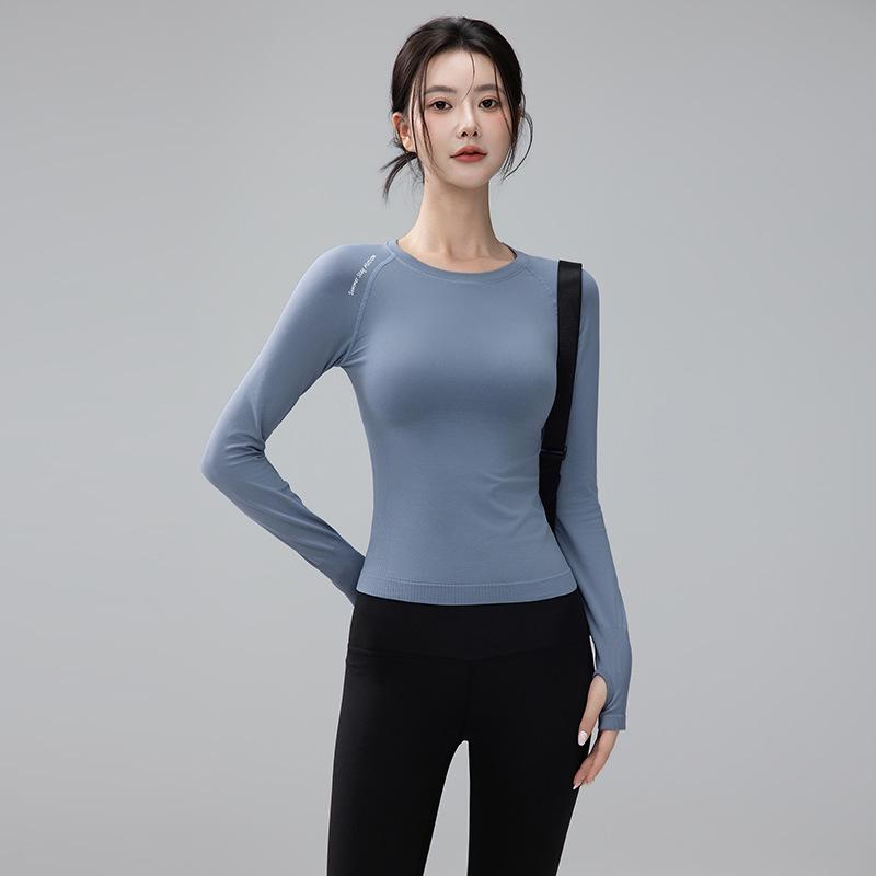 Women's Quick-Dry Slim Fit Long Sleeve Fitness Top for Autumn/Winter
