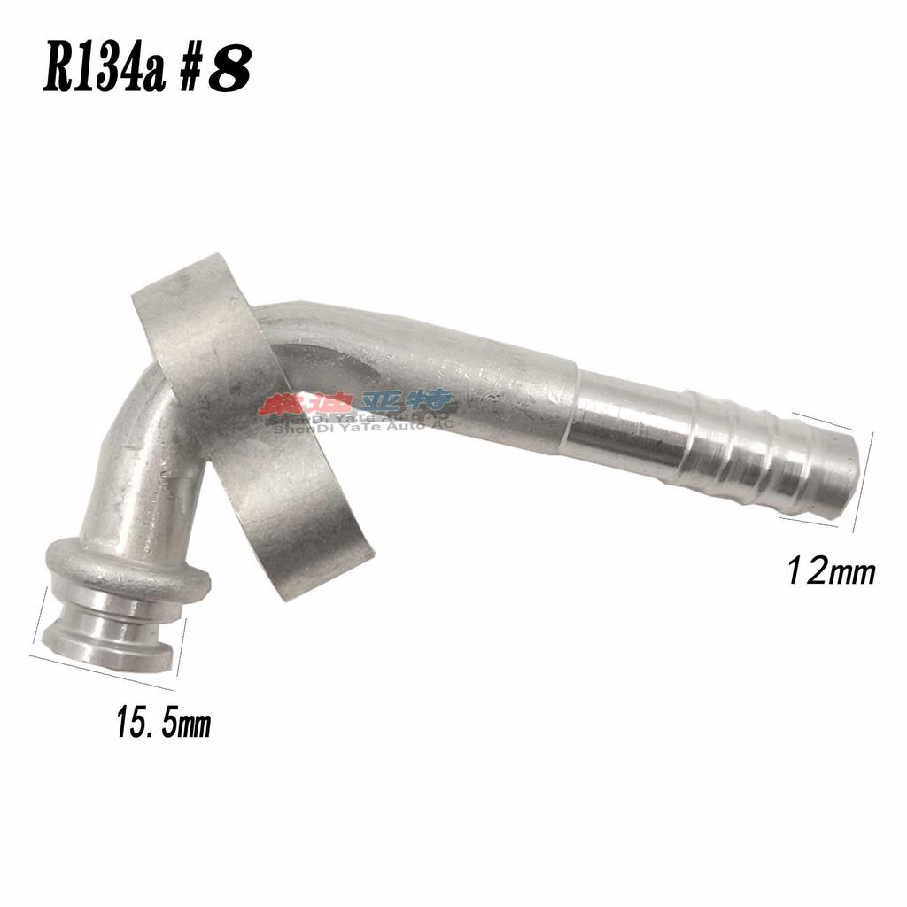 (15PCS)R134 Automotive Air Conditioning Piping Aluminum Joint Kit Condenser Radiator Drying Bottle Active Plate Header Connector