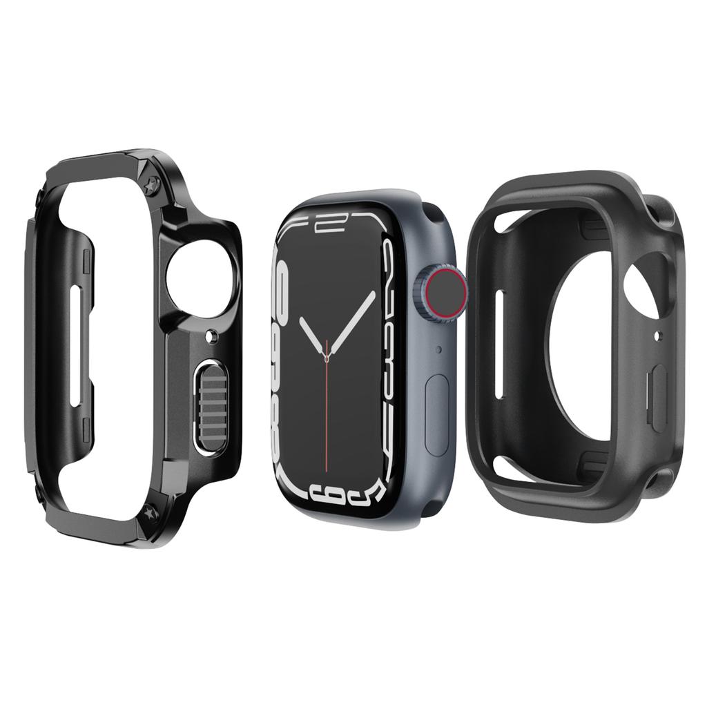 Watch Case Set for Apple Watch Series 11/10 46mm Hard PC+TPU Watch Frame Cover Combo