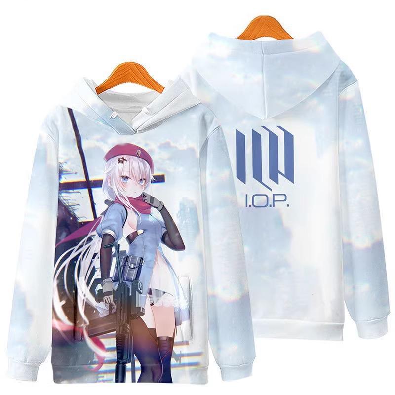 Anime Cartoon Girls Frontline Helix Hoodies Sweatshirts Male 3D Print Game Tracksuit Men Women Harajuku Pullover Y2k Hoodie Coat