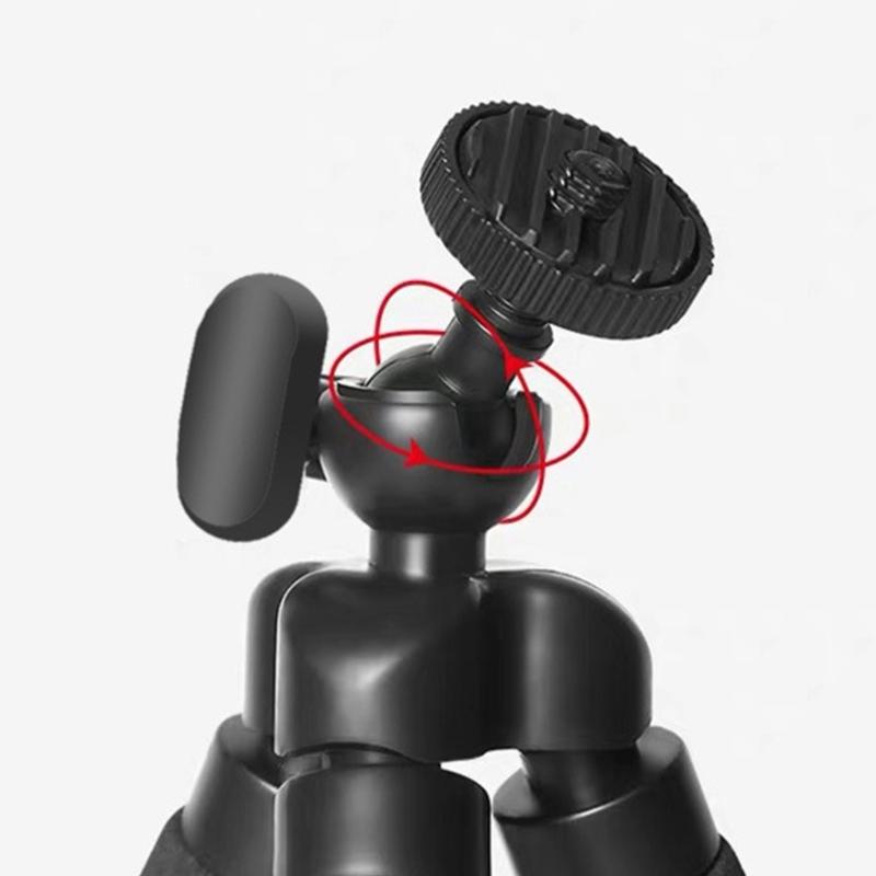 2pcs Tripod Stand with Clip Flexible Tripod Portable Bracket Holder for Mobile Phone 360 Degree Rotating Tripod