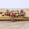 Hand-woven Ceramic Bell Bracelet Women's Small Fresh and Versatile Retro Simple and Beautiful Colorful Bracelet Jewelry