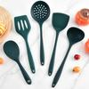 5Pcs Silicone Kitchenware Soup-Spoon Spatula Colander Spoon Spatula Kitchen Cooking Tools Kitchen Supplies