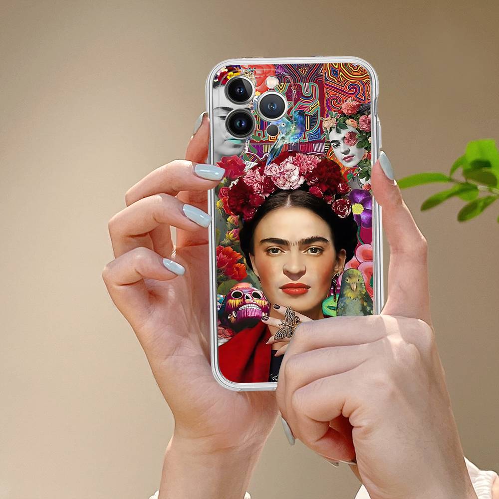 Fashion F-Frida K-KahlosS Phone Case For IPhone 11 13 16 12 17 14 15 Pro Max Plus Soft Clear Back Cover Coque