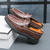 Men Loafers Street Style Shoes Thick Sole Formal Business Wedding Dress Prom Tuxedo Party Shoes Large Size