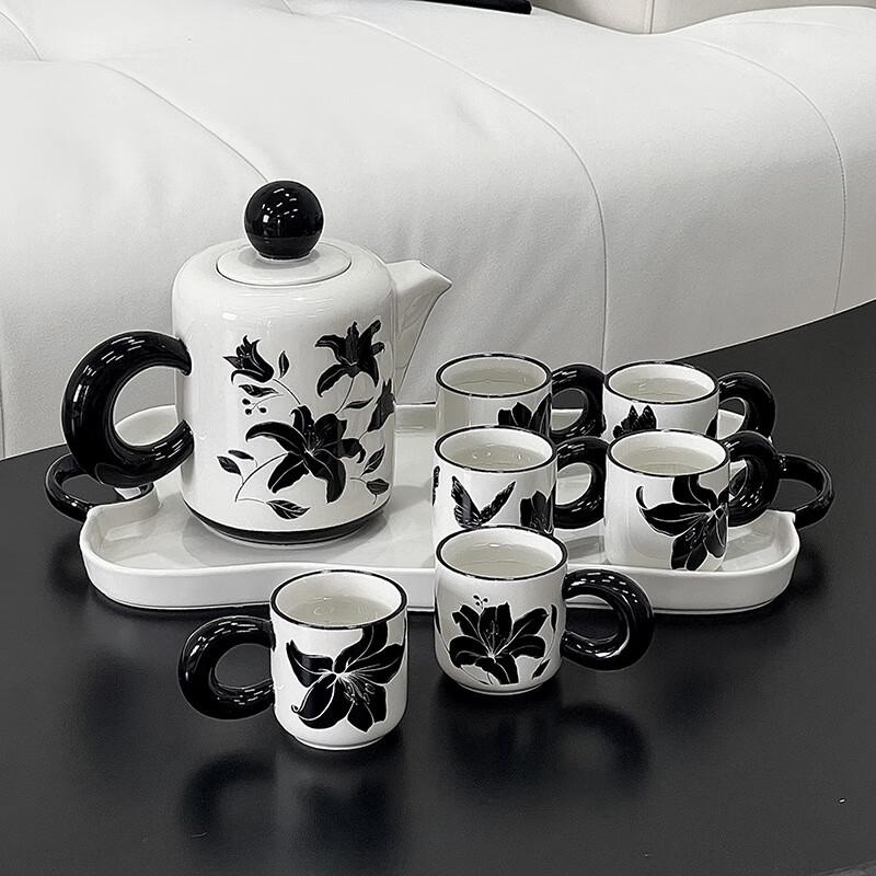 Shangqi Light Luxury Retro Ceramic Drinkware Set