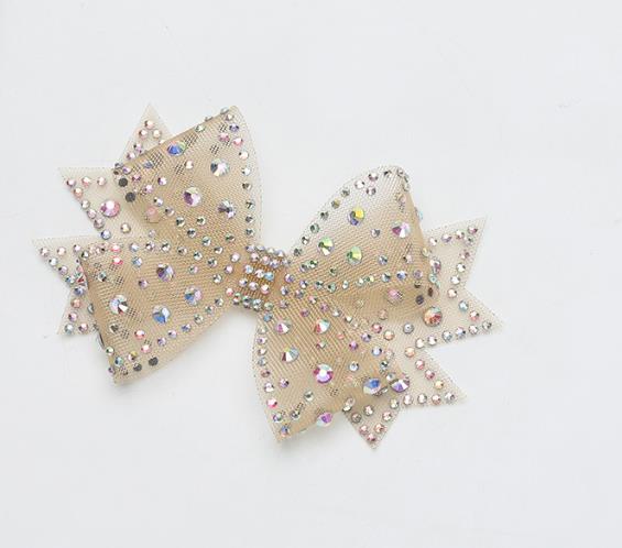 Bow Ribbon Clamp Shoe Decorations Clip Removable Net Yarn Hot Drill Buckle High Heel Shiny Clips Wedding Bride Shoe Accessories