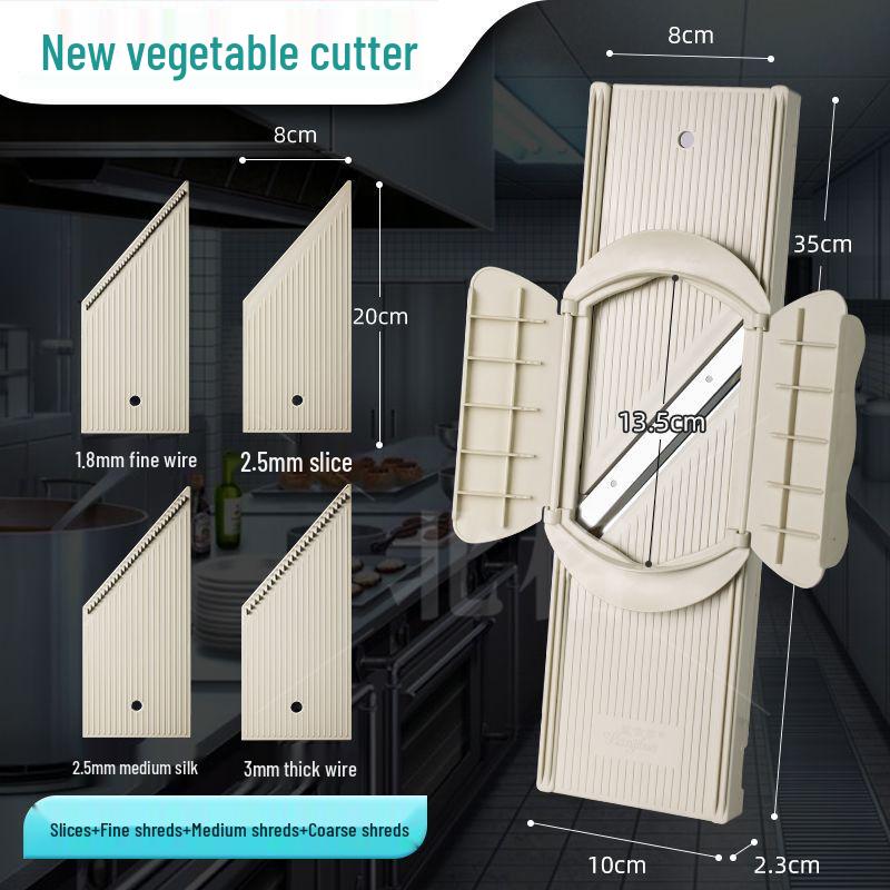 Commercial Handheld Potato Grater & Slicer with Hand Guard for Restaurants and Canteens