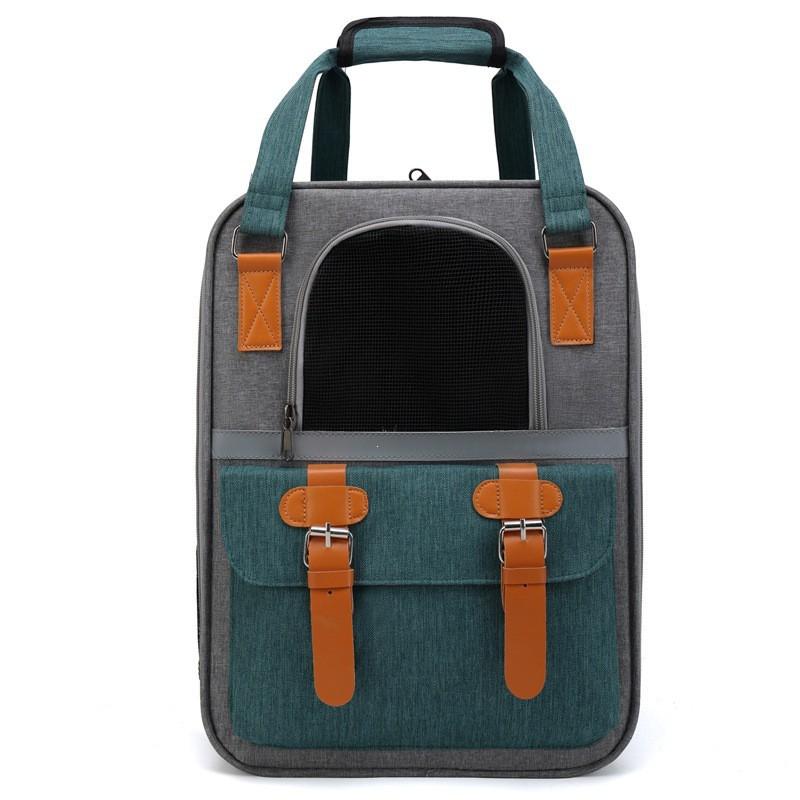Dual-Shoulder Pet Carrier Backpack Cats Small Dogs - Durable Oxford Fabric With Grip Handle 13L Capacity 5-7kg Weight