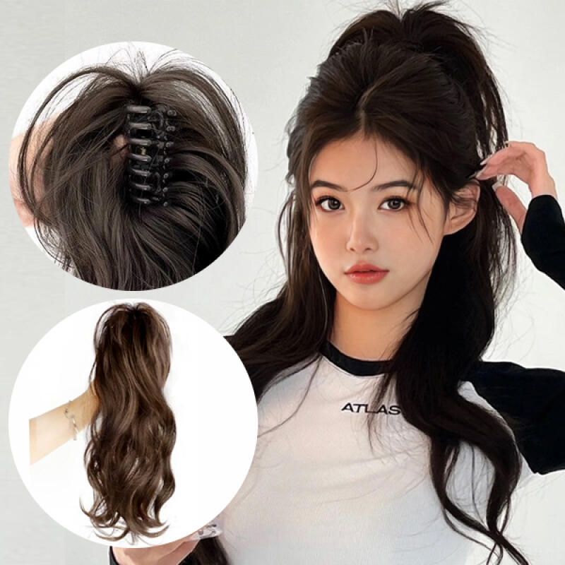 Зажим для волос Burki Kitsch Wave Wig Ponytail dark brown