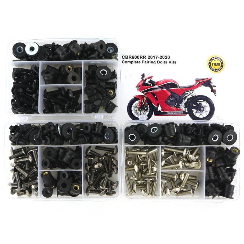 Fit For Honda CBR600RR 2017 2018 -2024 Complete Full Fairing Bolts Kit Clips Speed Nuts Bodywork Screws Cowling Bolts Steel