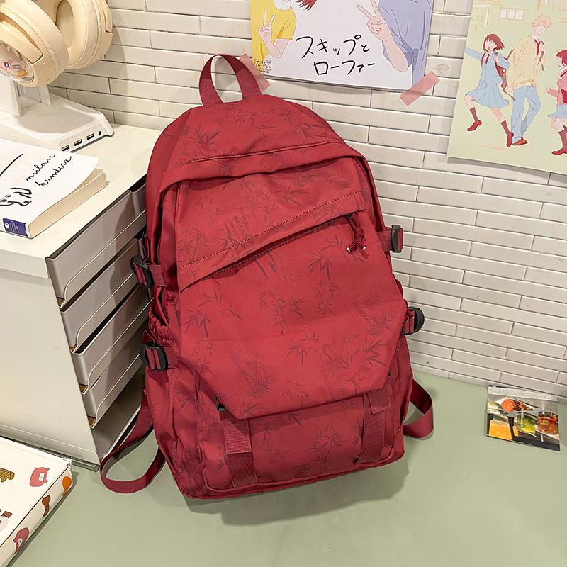 Student Large Capacity Schoolbag Women's Tie-Dye Printed Backpack