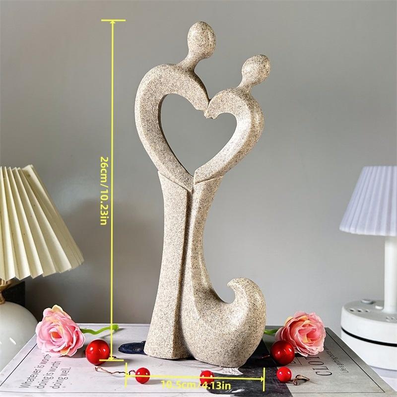 

Скандинавская абстрактная пара, смола, скульптура, романтический свадебный подарок, современная минималистичная фигурка, украшение для дома, гостиной, рабочего стола