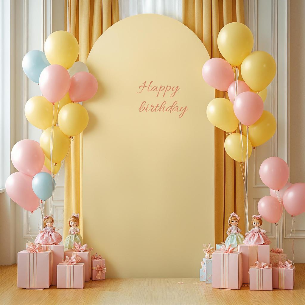 White Double-Sided Half-Round Cross Wedding Arch Kit for Party Decorations