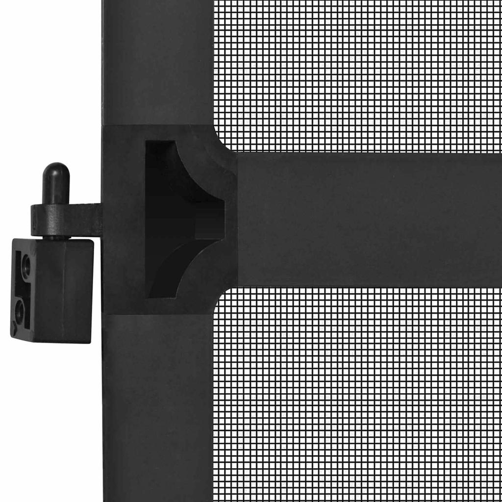 Swivel Insect Screen Anthracite and Black 120 X 240 Cm