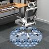1pc Owl Pattern Office Round Rug, Carpet for Office, Gaming, Lightweight Round Floor Mat yy260208015