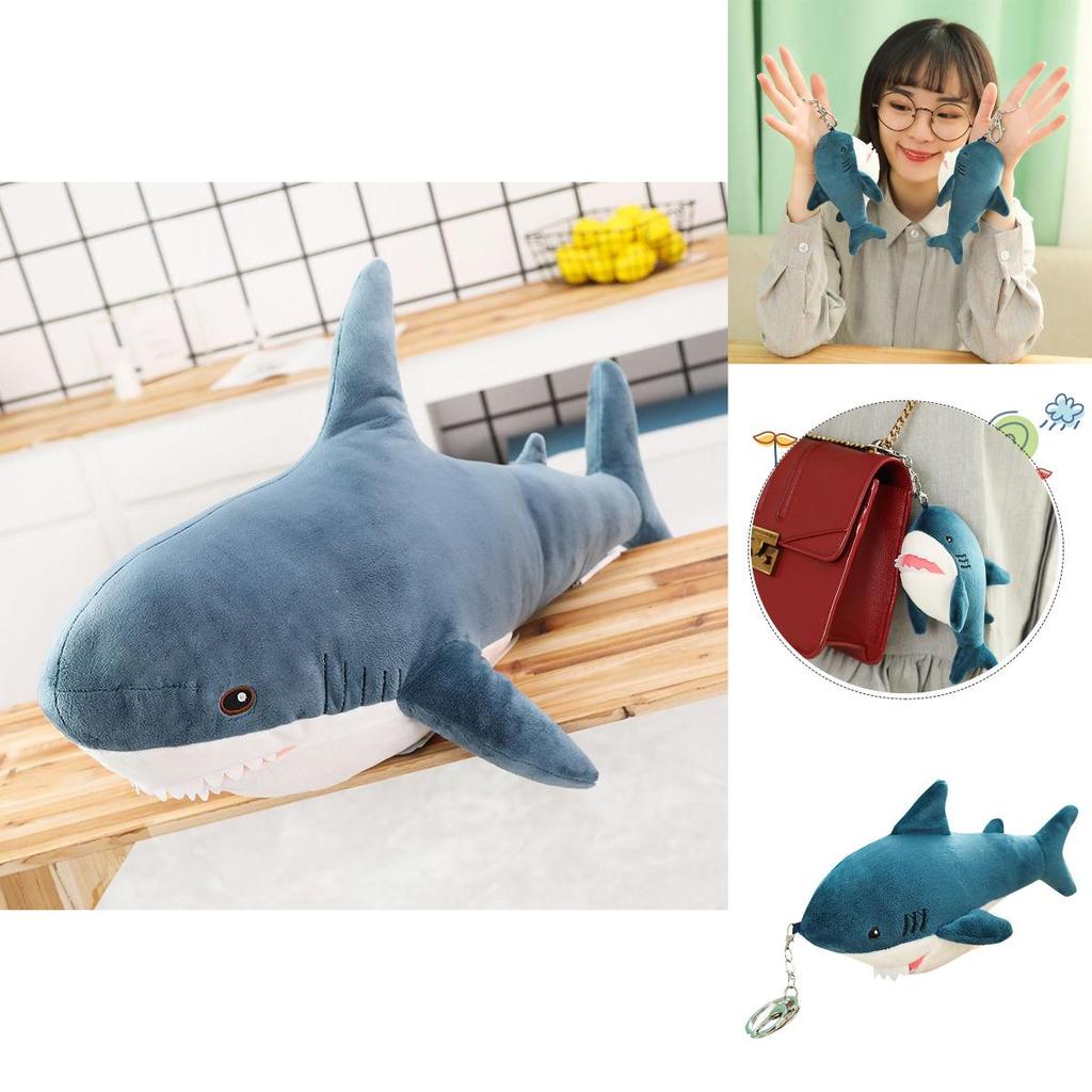 Soft And Comfy Shark Plush Pillow For Kids Perfect Gift For Sleep And Relaxation Available In Three Sizes