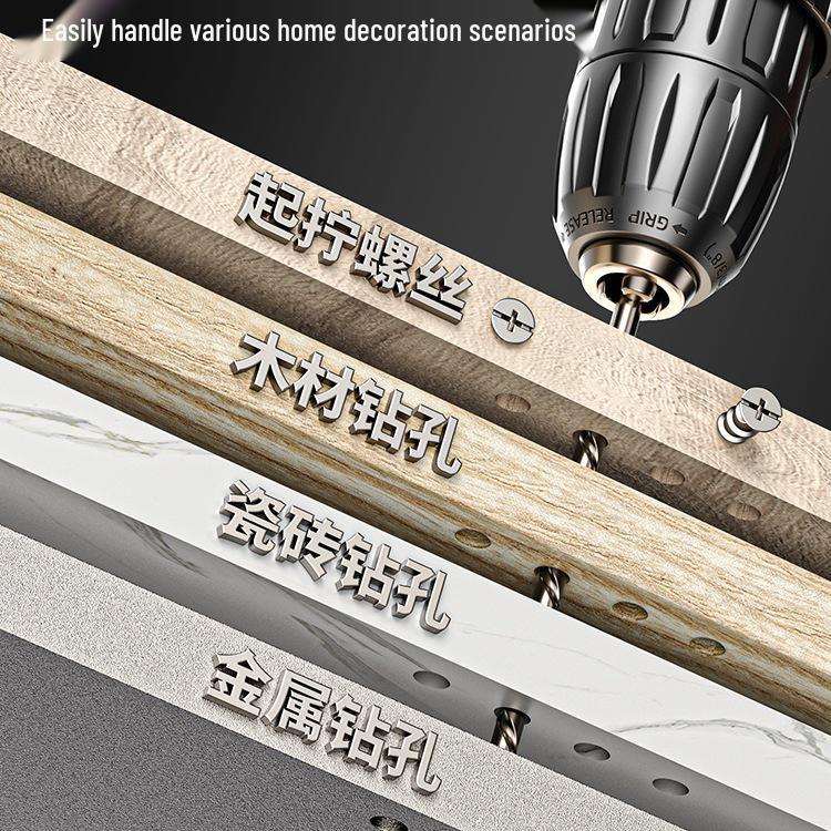 Multifunctional Household Toolbox: Complete Electric Drill & Repair Set