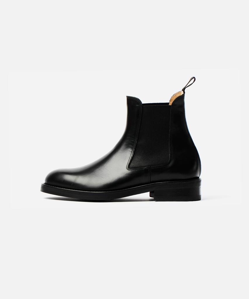 Custommood Welton Cowhide Chelsea Boots Vibram Sole (Keep Black)