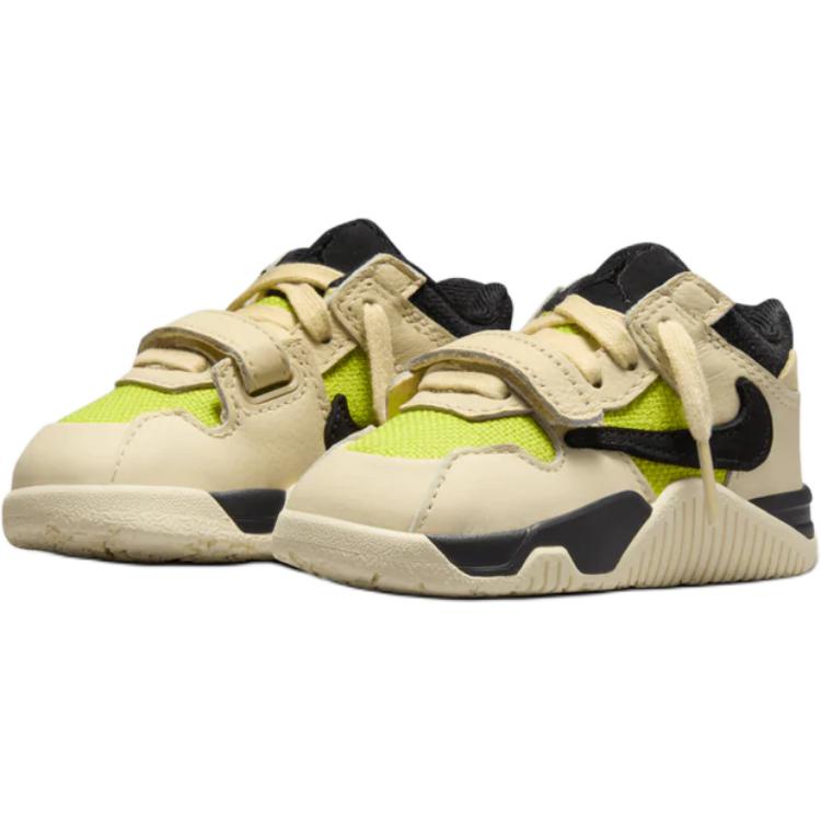 Travis Scott X Air Jordan Jordan Jumpman Jack TR TD Bright Cactus Baby Sneakers Tan Muslin Black FJ2852-102