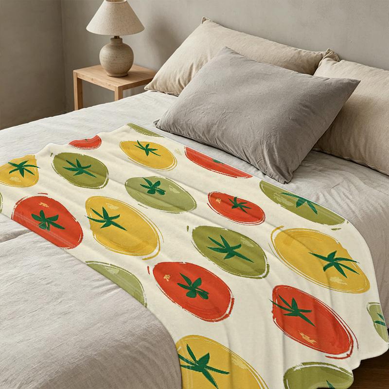 Warm Flannel Blanket Soft, Lightweight, Vibrant Cozy Home Decor for Halloween, Christmas & Home Leisure Use