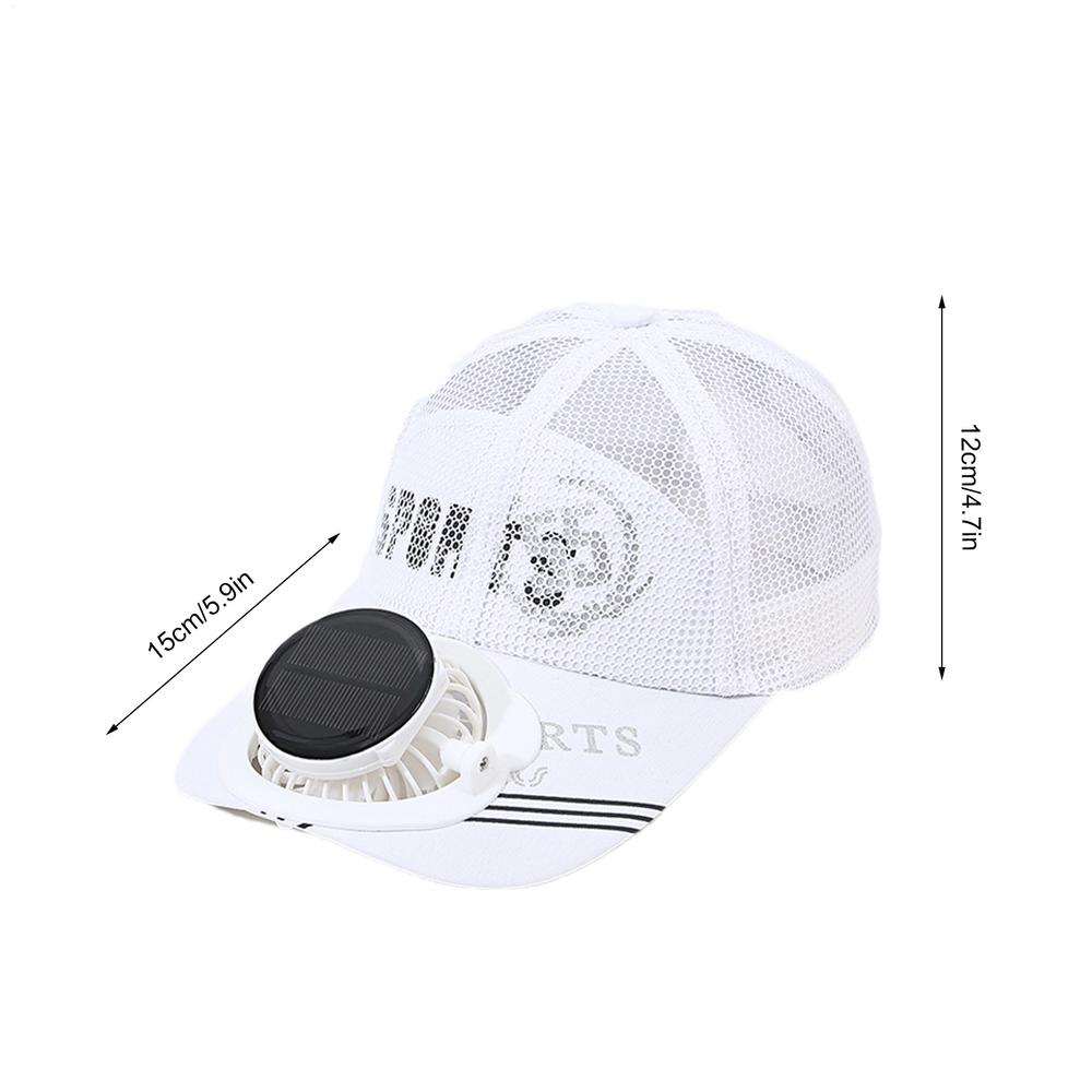 Summer Men Women Sport Outdoor Sun Protection Baseball Hat Caps with Solar Sun Power echarge Cooling Fan Casual Sun Visor Caps