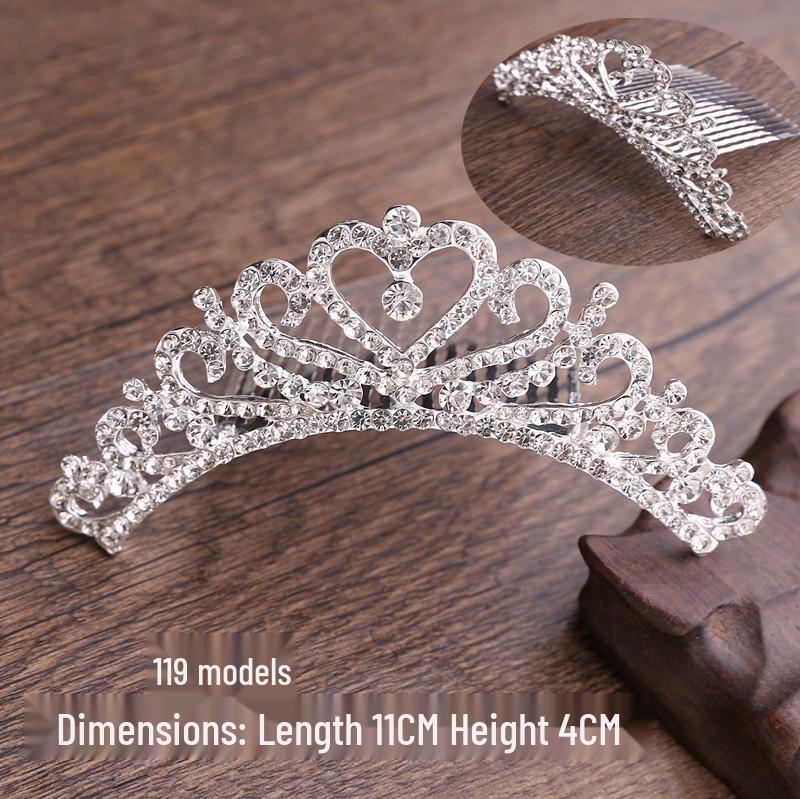 Korean Bridal Rhinestone & Pearl Hair Comb