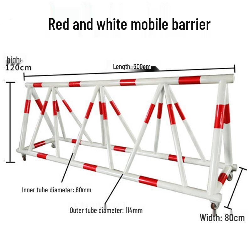 Movable Construction Site Barrier - Safety Guardrail for Schools and Vehicles