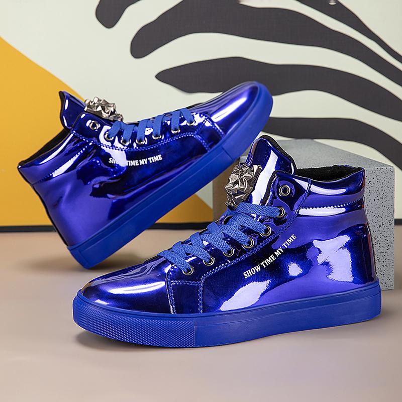 Fashion Punk Style Mens Casual Shoes Stylish Abiye Man Sneakers New Trend Ankle Boots Leisure Walk Male Motorcycle Boots Walking Shoes