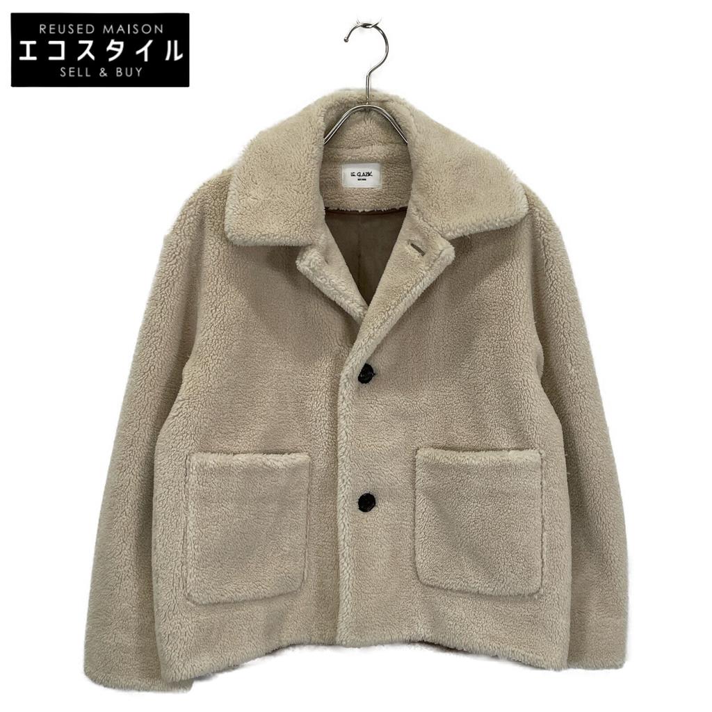 LE GLAZIK Ivory LG-A0093 Boa Short Jacket Jacket 36 IvoryUsed