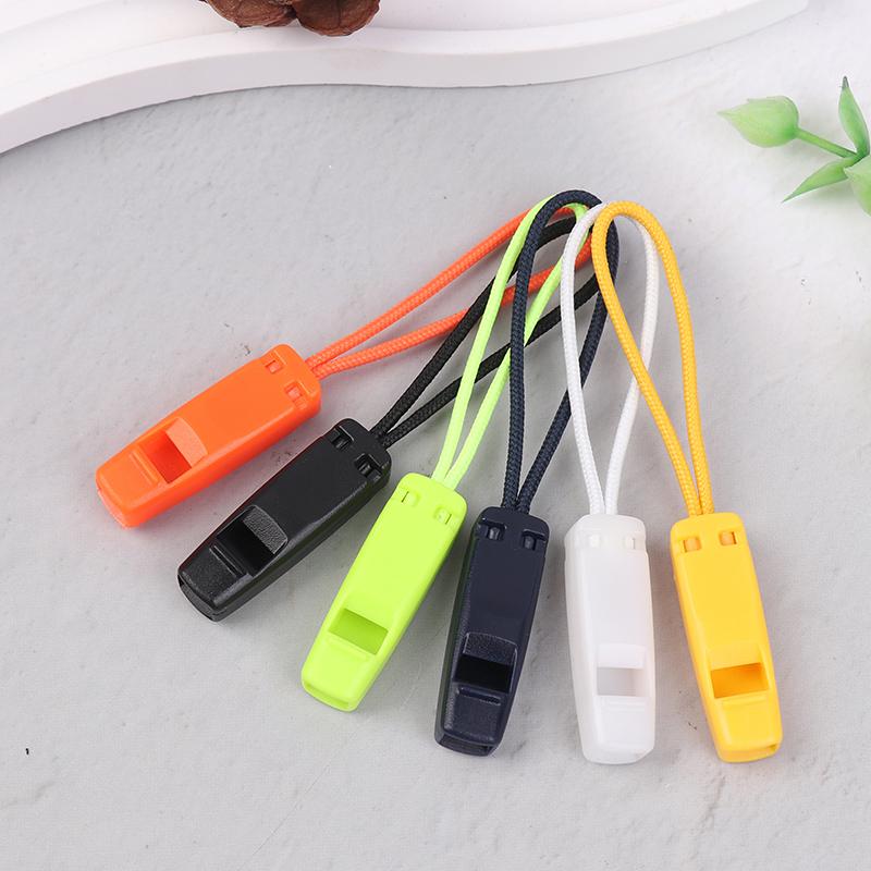 3Pcs Multifunctional Outdoor Survival Whistle Zipper Head Diy Sewing Accessories Wild Field Emergency Signal Cord Pullers